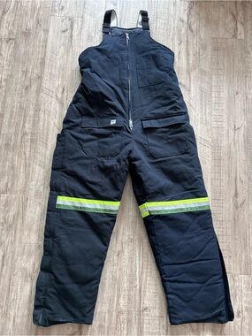 Big Bill XL tall Black Insulated Bib Overalls High-Vis reflective heavyweight